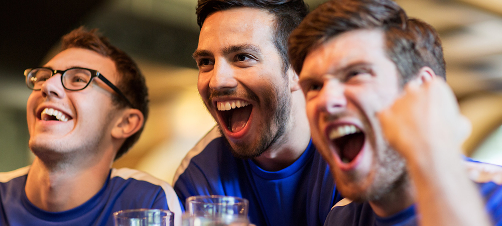 Sports fan reaction videos are perfect for a sports bar marketing plan